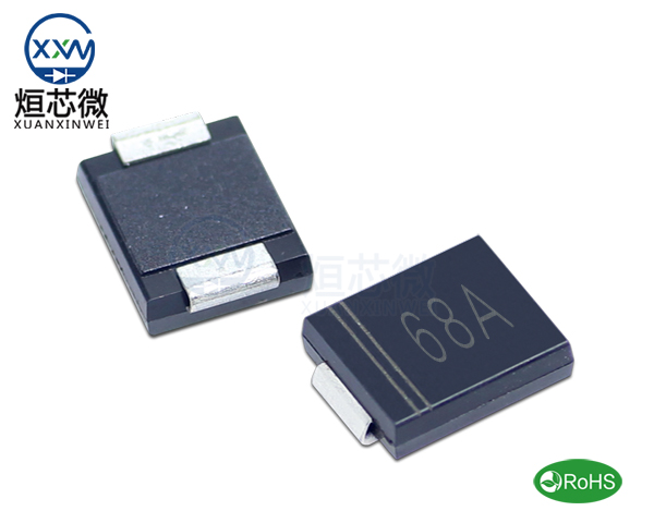 1.5SMC68A參數(shù),TVS二極管1.5SMC68A瞬態(tài)抑制二極管