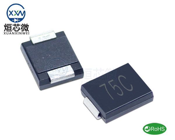 1.5SMC75CA參數,TVS二極管1.5SMC75CA瞬態(tài)抑制二極管